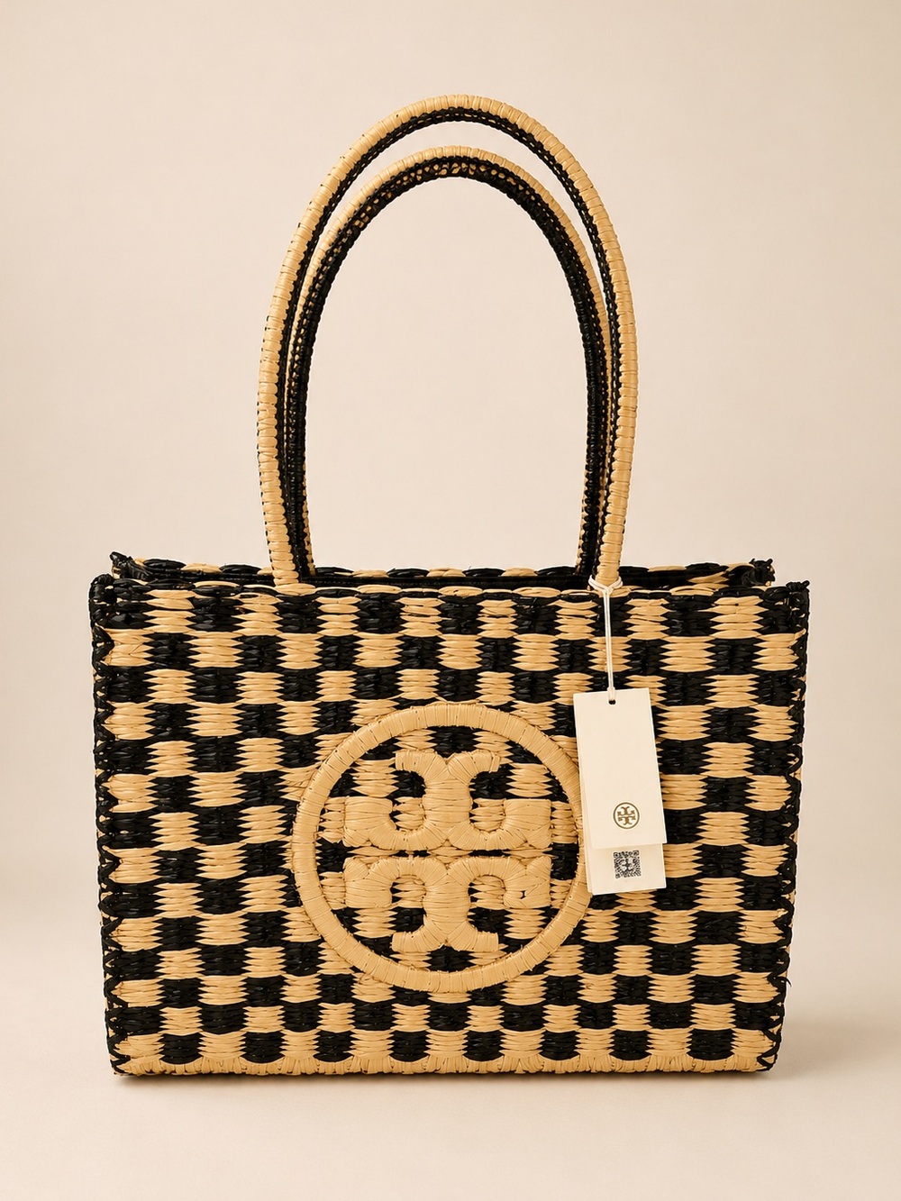 Tory Burch Ella Crocheted Raffia Tote NWT